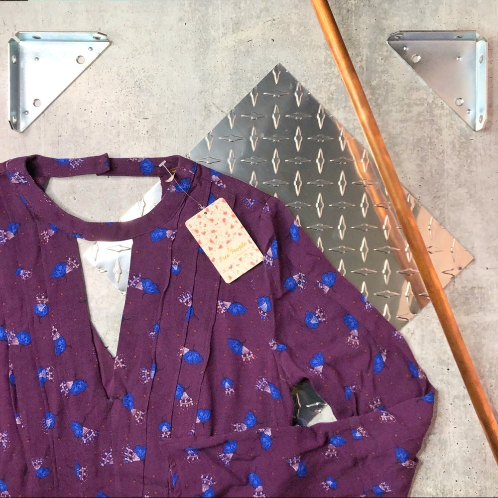 NWT Free People Purple Swing Dress Tegan